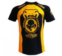 VENUM "WAND TRAINING" DRY FIT T-SHIRT - BLACK/ YELLOW